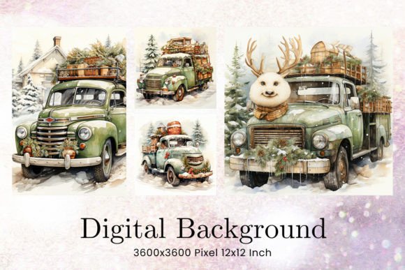 Download Snowman Classic Car Christmas Background - Christmas background Collection